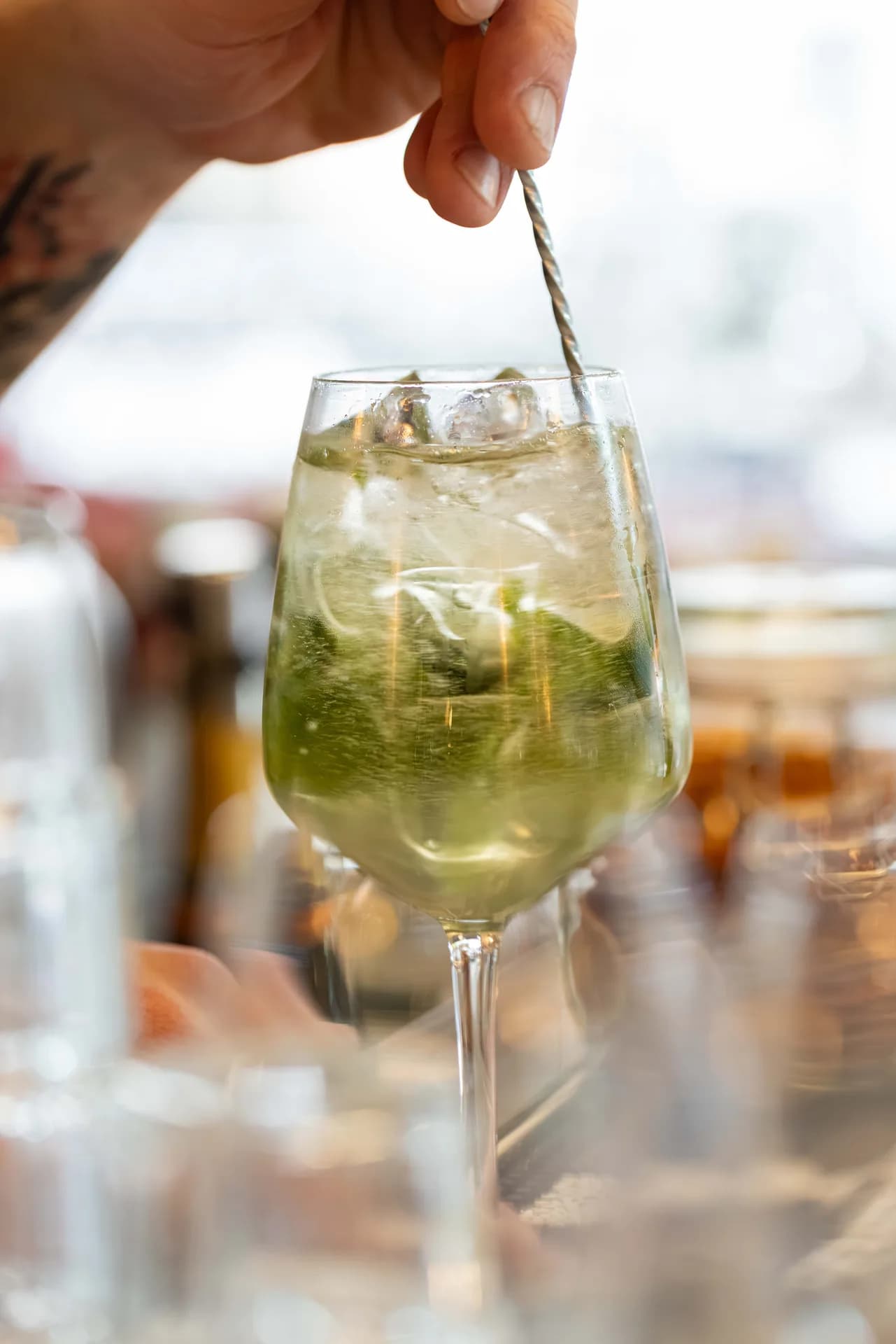 Mito green cocktail.