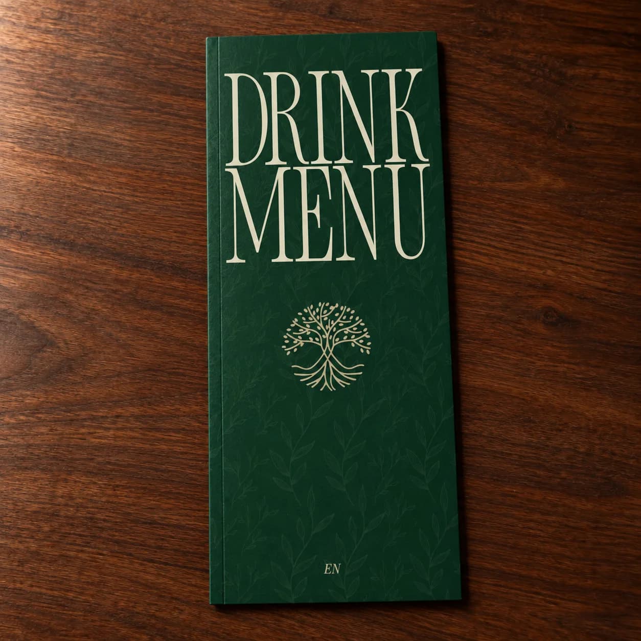 Couverture de la carte des boissons d’OMI.