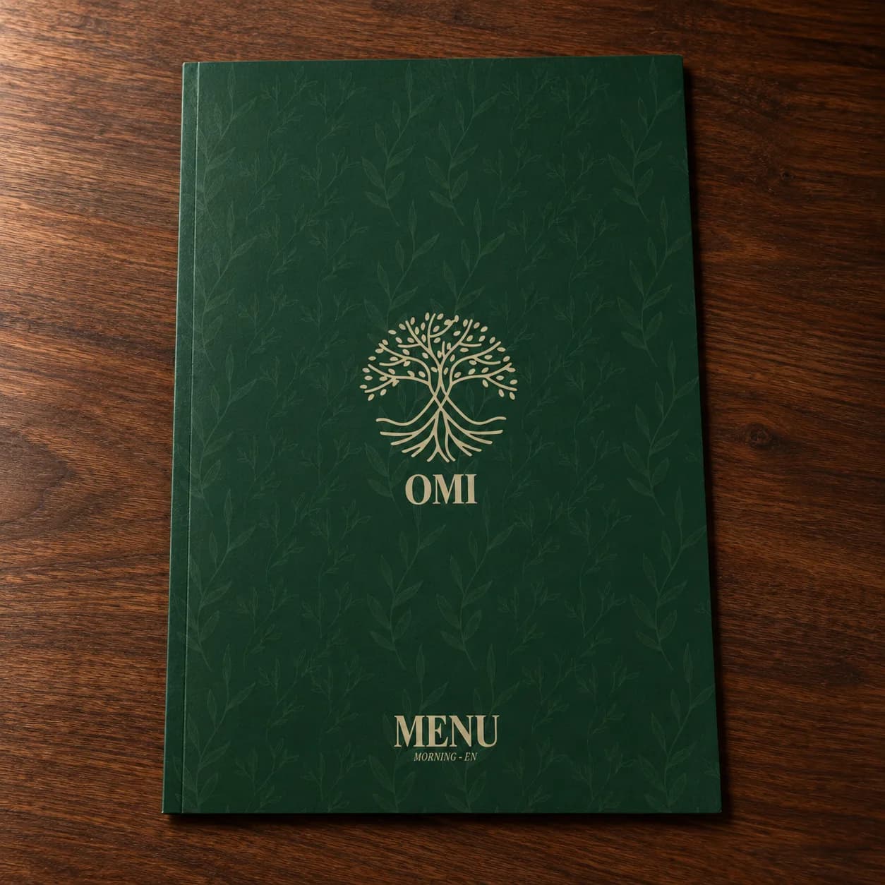 OMI morning menu cover.