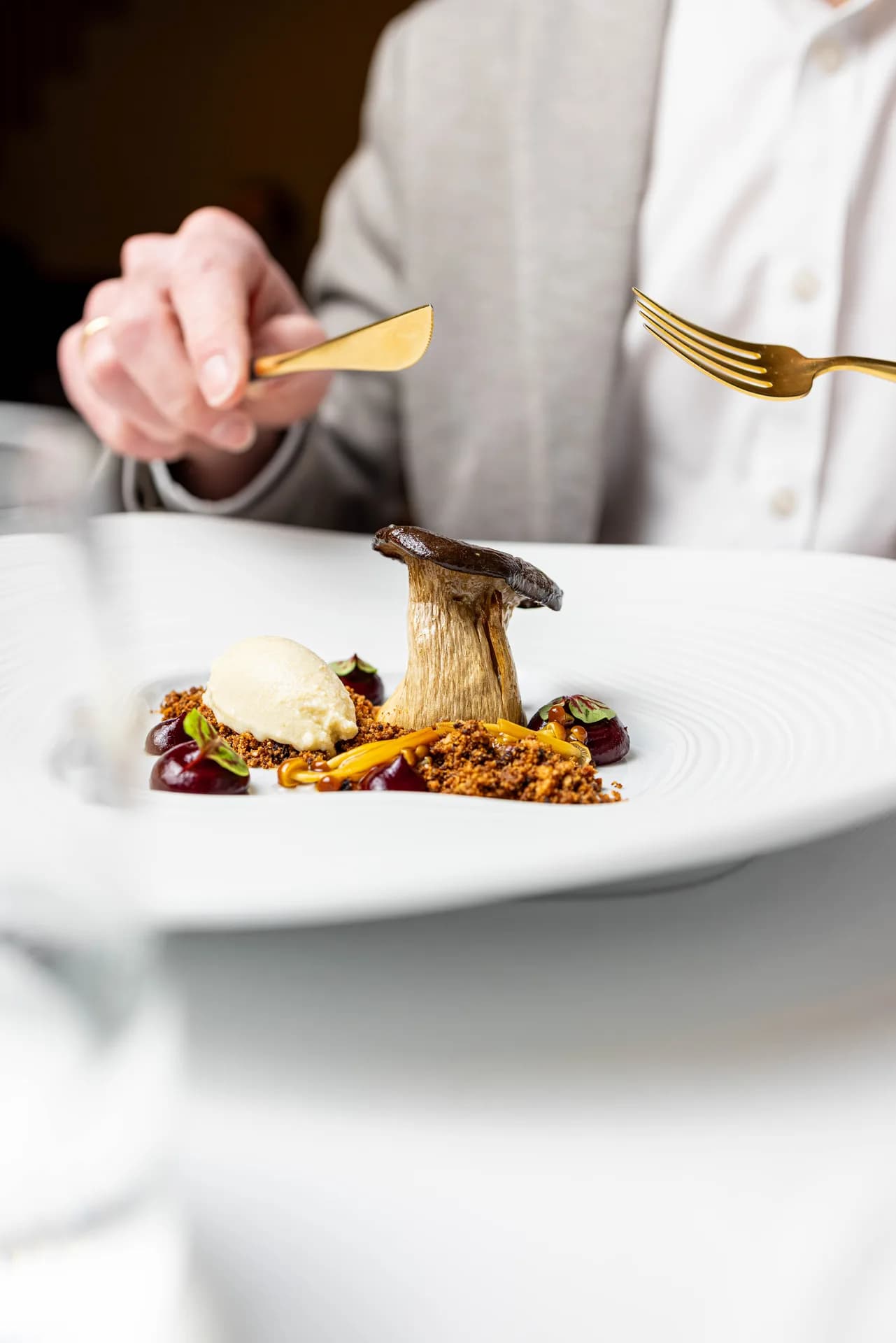 Uma mushroom main course.