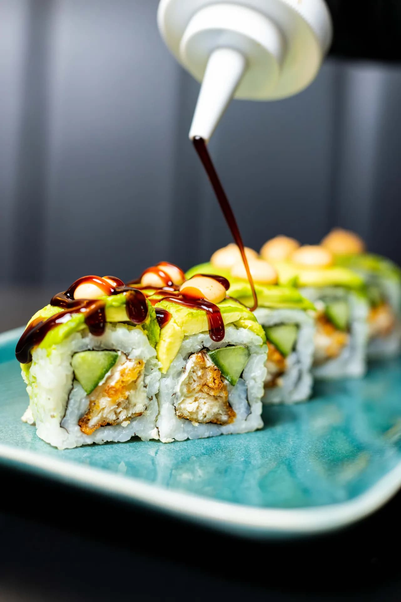 Bombo avocado sushi rolls.